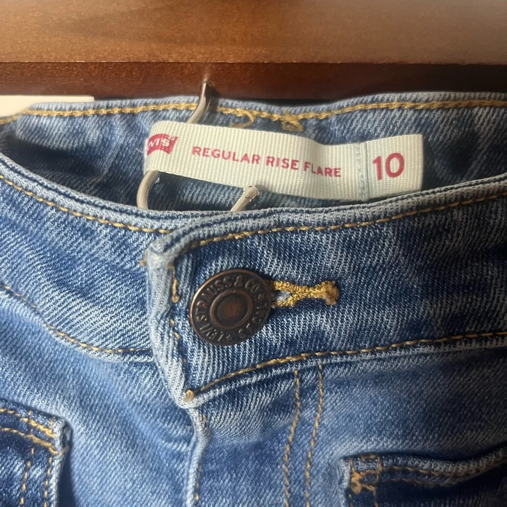 Levi's‎ Girls Sz 10 Regular Rise Flare Blue Jeans